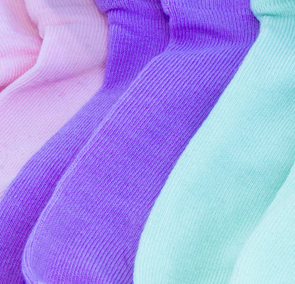 3-Pack Crew Socks: Pastels